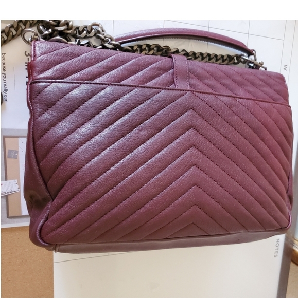 Saint Laurent Chevron Quilted Large College Bag - Picture 4 of 12